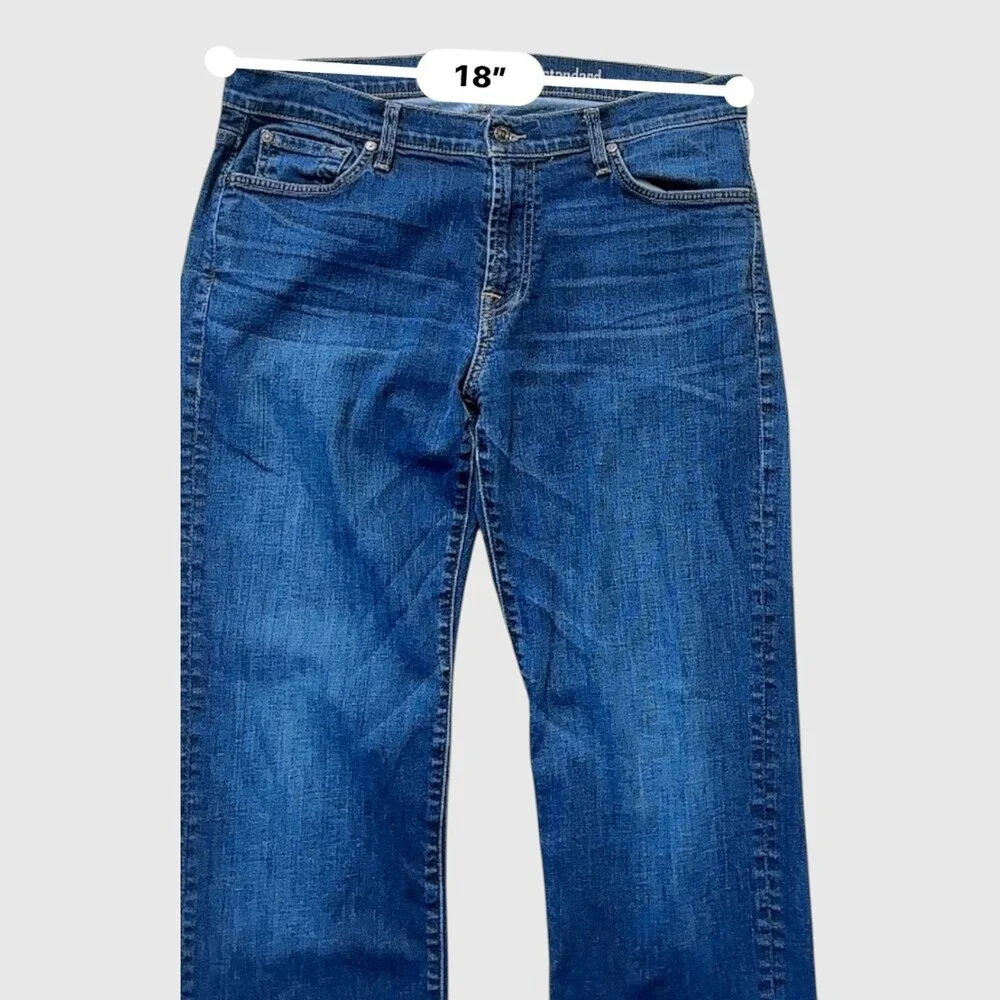 7 For All Mankind Standard Straight Leg Jeans Men's 36x30 Medium Blue Wash
